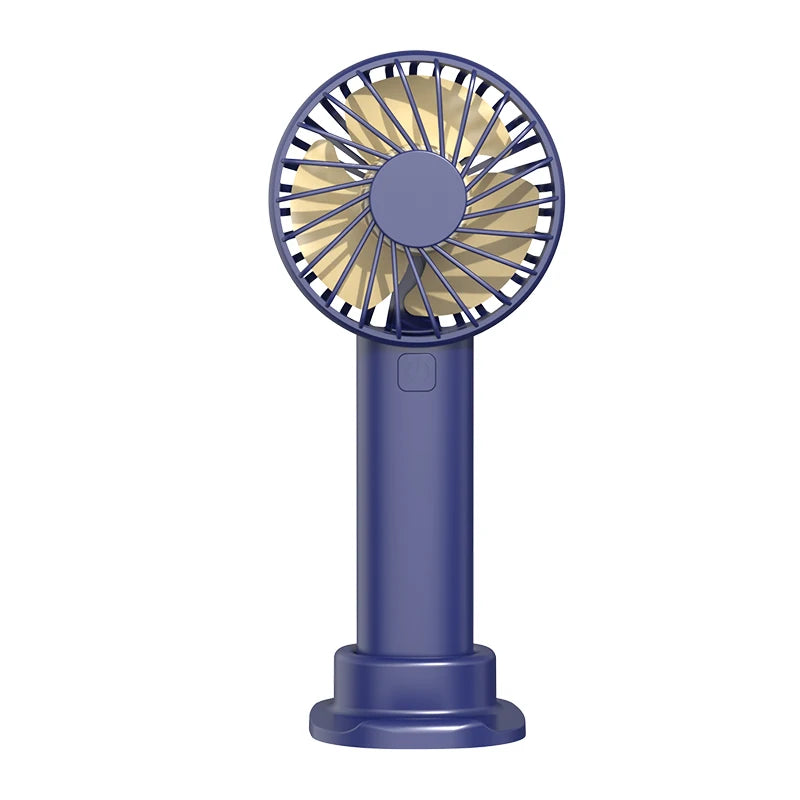Mini Ventilateur Portable Rechargeable - 3 Vitesses, Silencieux & Compact