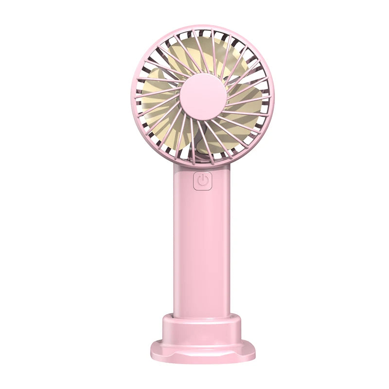 Mini Ventilateur Portable Rechargeable - 3 Vitesses, Silencieux & Compact