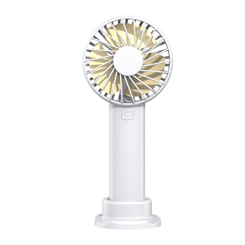 Mini Ventilateur Portable Rechargeable - 3 Vitesses, Silencieux & Compact